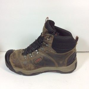 Keen Dry Men's Work Boots Sz 13 Brown Leather Waterproof Warm -32 Degrees